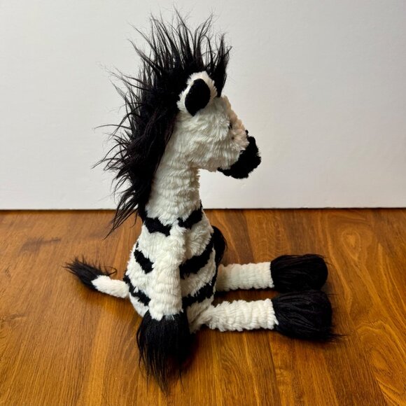 JELLYCAT London Dainty Zebra Plush Toy 20" Striped Soft Stuffed Animal Retired - Picture 4 of 9